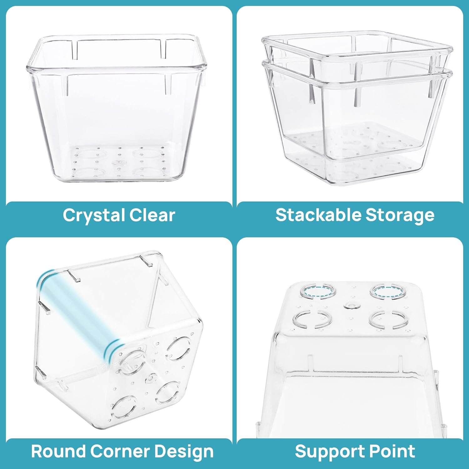 Clear Plastic Drawer Organizers, Bathroom and Vanity Drawer Organizer Trays, Storage Bins -15 Pcs Clear Plastic Drawer Organizers, Bathroom and Vanity Drawer Organizer Trays, Storage Bins -15 Pcs